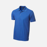 Polo à manches courtes OGIO OG101 bleu en tissu léger, idéal pour vêtements polo pour homme ou femme.