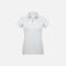 Polo à manches courtes pour femme Biz P706LS blanc, vêtement polo corp pour look décontracté et élégant.