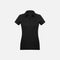 Polo à manches courtes pour femme Biz P706LS noir, vêtement élégant en coton avec col classique et ajustement confortable.