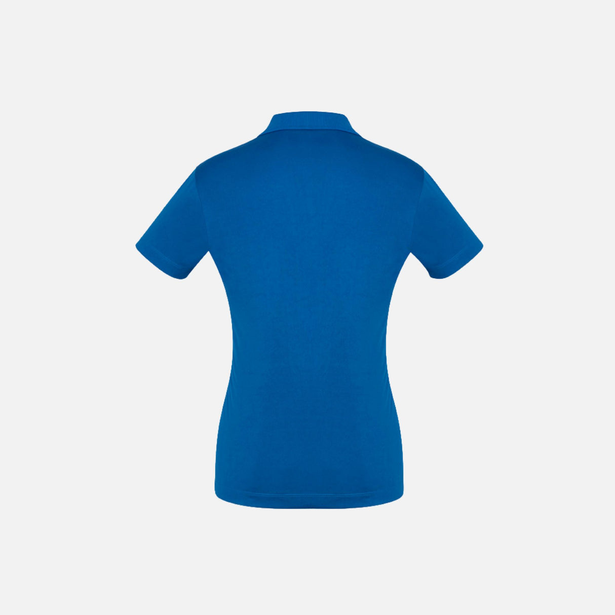 Polo à manches courtes pour femme Biz P810LS en bleu royal, vêtement polo en coton confortable et élégant.