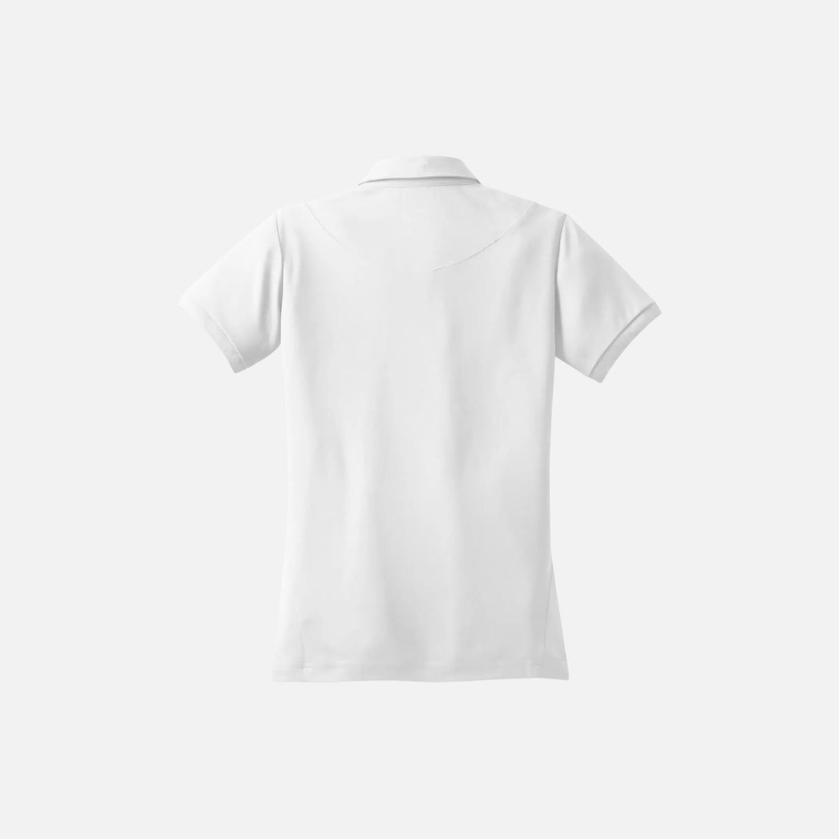Polo à manches courtes pour femme OGIO LOG101 blanc, vêtement polo en coton léger et confortable.