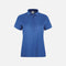 Polo à manches courtes pour femme OGIO LOG101 en bleu, vêtement polo corporel, tissu léger et confortable.