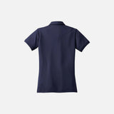 Polo à manches courtes femme OGIO LOG101 en marine, vêtement polo en coton léger et confortable.