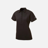 Polo-manche-courte-femme-Sanmar-LOG101-noir-angle