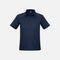 Polo à manches courtes pour homme Biz P706MS en marine, vêtement polo en coton avec col et boutons, vue de face.