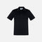 Polo à manches courtes pour homme Biz, modèle Ace, en tissu noir avec col classique, parfait pour un style décontracté.