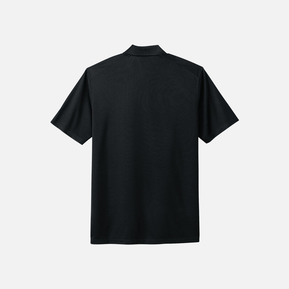 Polo à manches courtes pour homme Nike noir, tissu confortable, logo Nike visible, idéal pour un style décontracté.