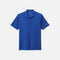 Polo à manches courtes pour homme Nike Sanmar en bleu royal, vêtement polo en coton avec col classique.