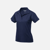Polo manches courtes pour femme Coal Harbour en tissu marine, col classique, ajusté, élégant et confortable.