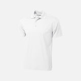 Polo blanc à manches courtes pour homme Coal Harbour, vêtement polo en coton avec col classique.