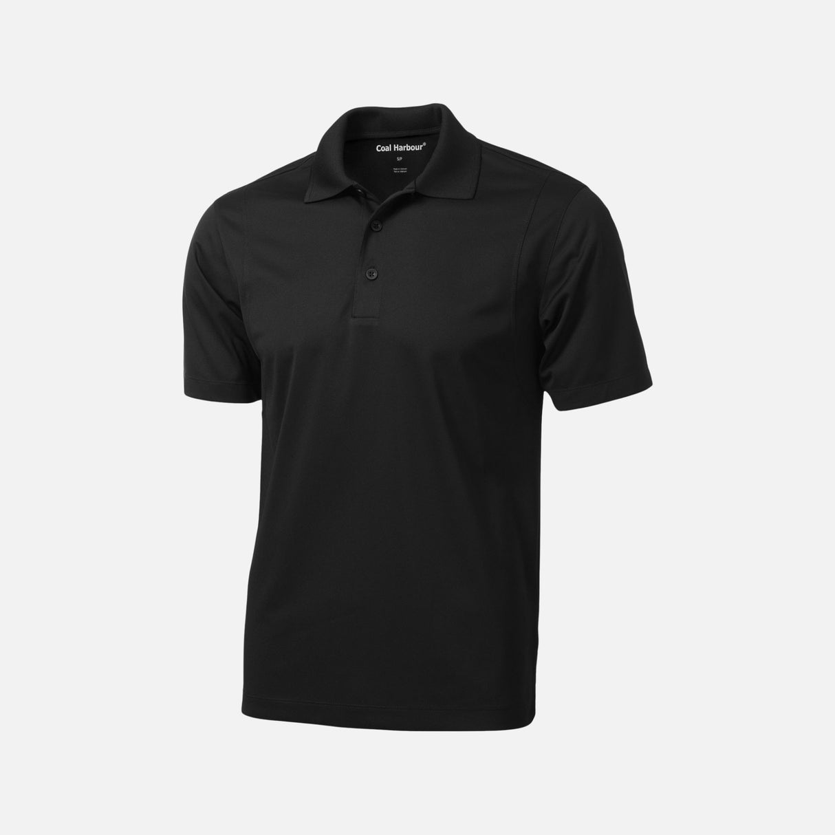 Polo homme à manches courtes noir de la marque Coal Harbour, vêtement pour homme en tissu confortable.