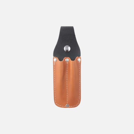 Porte-crayons en cuir Dura Cuir, compact et pratique, avec plusieurs compartiments pour stylos et fournitures de bureau.