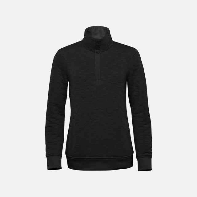 Pull thermique noir Stormtech KXP-1W à col montant 1/4 zip, vêtement chaud et confortable pour le corps.