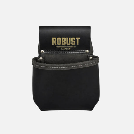 Sac à clous noir Camro, accessoires pour sacs à outils, résistant et pratique avec accès rapide.
