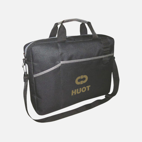 Sac pour ordinateur portable Busrel Dublin noir bicolore, accessoire pratique et élégant pour transporter votre ordinateur.