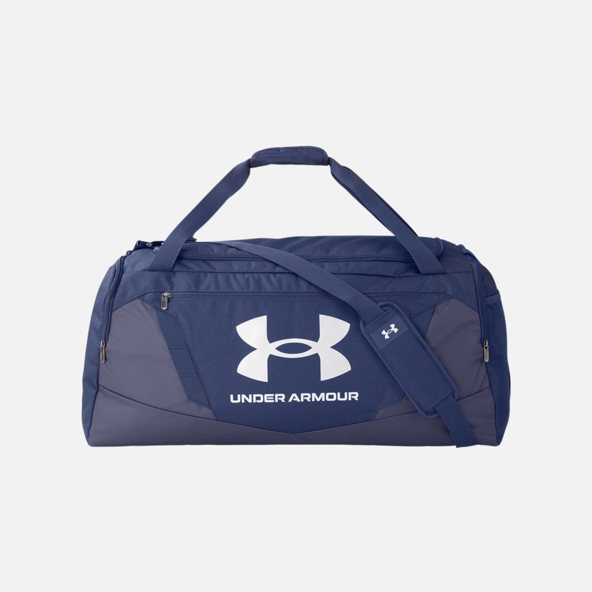 Sac de sport Under Armour résistant et organisé, sac d'accessoires sport en marine avec plusieurs compartiments.