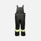 Salopette isolée ignifuge Viking en noir, vêtement de sécurité avec isolation thermique pour protection contre le feu.