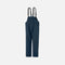 Salopette imperméable Helly Hansen marine pour protection contre la pluie et durabilité, vue de face avec détails du tissu.