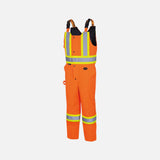 Salopette de sécurité haute visibilité imperméable Surewerx, orange, isolante et résistante, adaptée pour le travail en extérieur.