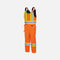 Salopette de sécurité haute visibilité imperméable Surewerx, orange, isolante et résistante, adaptée pour le travail en extérieur.