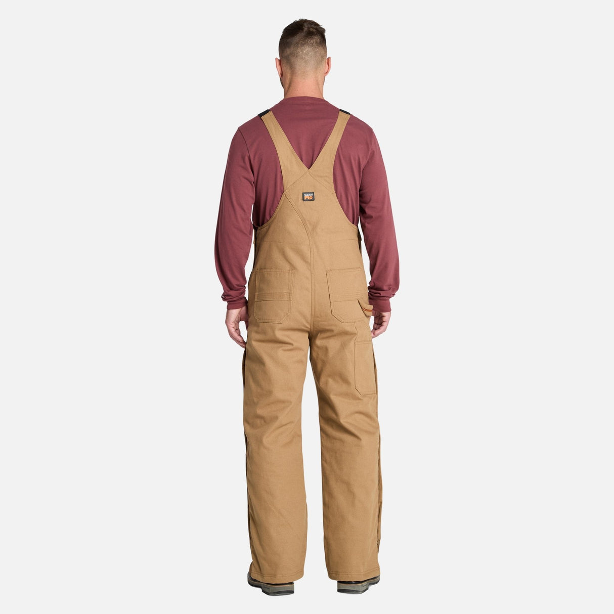 Salopette-travail-Timberland-A55RT-tan-derrière-mannequin