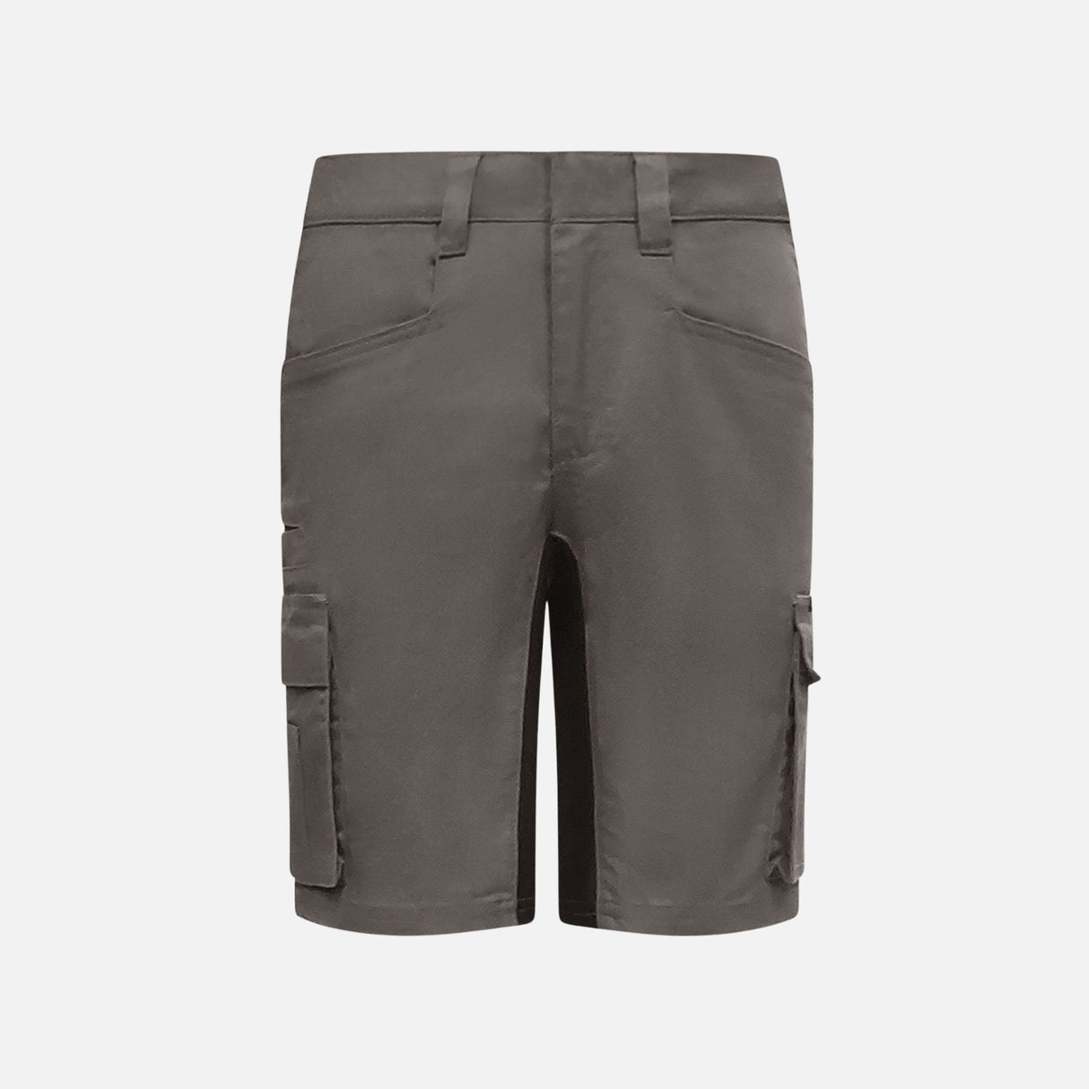 Short cargo extensible gris WRTK pour le travail, avec design pratique et mobilité accrue, idéal pour les vêtements de pantalons.