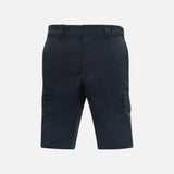 Short de travail extensible WRTK, pantalon cargo marine avec poches pratiques et confort pour le travail.