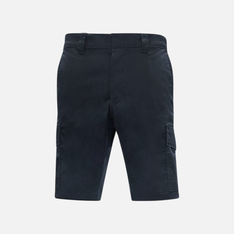 Short de travail extensible WRTK, pantalon cargo marine avec poches pratiques et confort pour le travail.