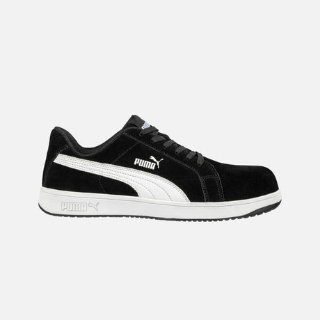 Soulier-travail-Puma-640013-noir-blanc-côté