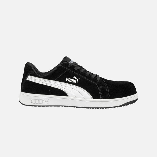 Soulier-travail-Puma-640013-noir-blanc-côté