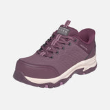 Chaussure de sécurité femme Skechers 108465 Plum, soulier de travail violet à embout protecteur