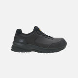 Souliers de travail en cuir Caterpillar Streamline 2.0, légers et athlétiques, en noir, adaptés pour le confort et la sécurité au travail
