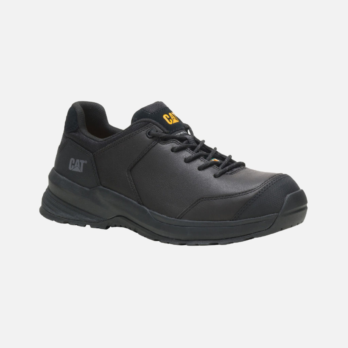 Souliers de travail en cuir Caterpillar Streamline 2.0 noir, légers et athlétiques, pour un confort et une sécurité optimale.