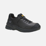 Souliers de travail en cuir Caterpillar Streamline 2.0 noir, légers et athlétiques, pour un confort et une sécurité optimale.