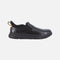 Chaussures de travail Reebok sans lacets, souliers avec embout composite et confort, en noir, pour sécurité et confort.