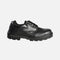 Souliers de travail en cuir noir Cofra, souliers robustes offrant confort et protection pour un usage quotidien.