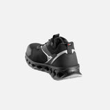 Souliers de sécurité Cofra, légers avec embout composite et semelle antifatigue, en noir, conçus pour la sécurité au travail.