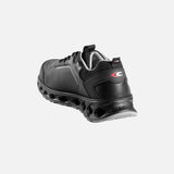 Chaussures de sécurité en cuir Cofra avec embout composite et semelle antifatigue, souliers de travail noirs.
