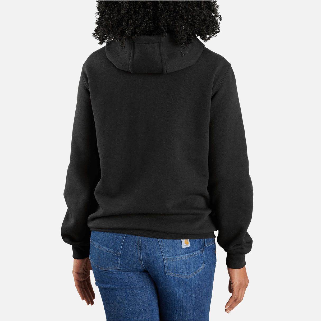 Sweat-a-capuche-Carhartt-K121-noir-derrière-mannequin