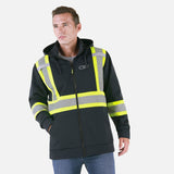 Sweat-a-capuche-HV-Infinity-CSW-L01380-noir-devant-mannequin