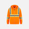 Sweat à capuche haute visibilité orange de Canada Sportswear, vêtement de sécurité en molleton zippé pour une meilleure visibilité.