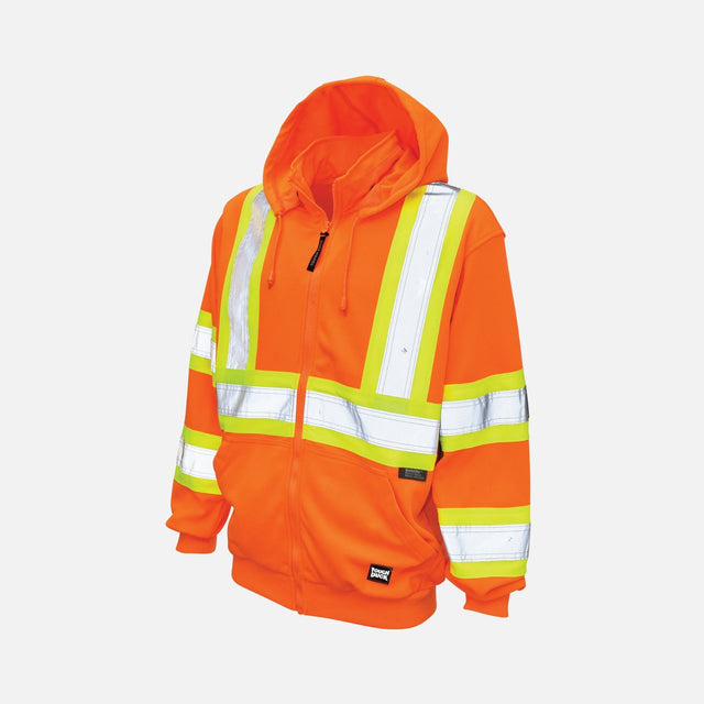 Sweat-a-capuche-HV-ToughDuck-S494-orange-devant