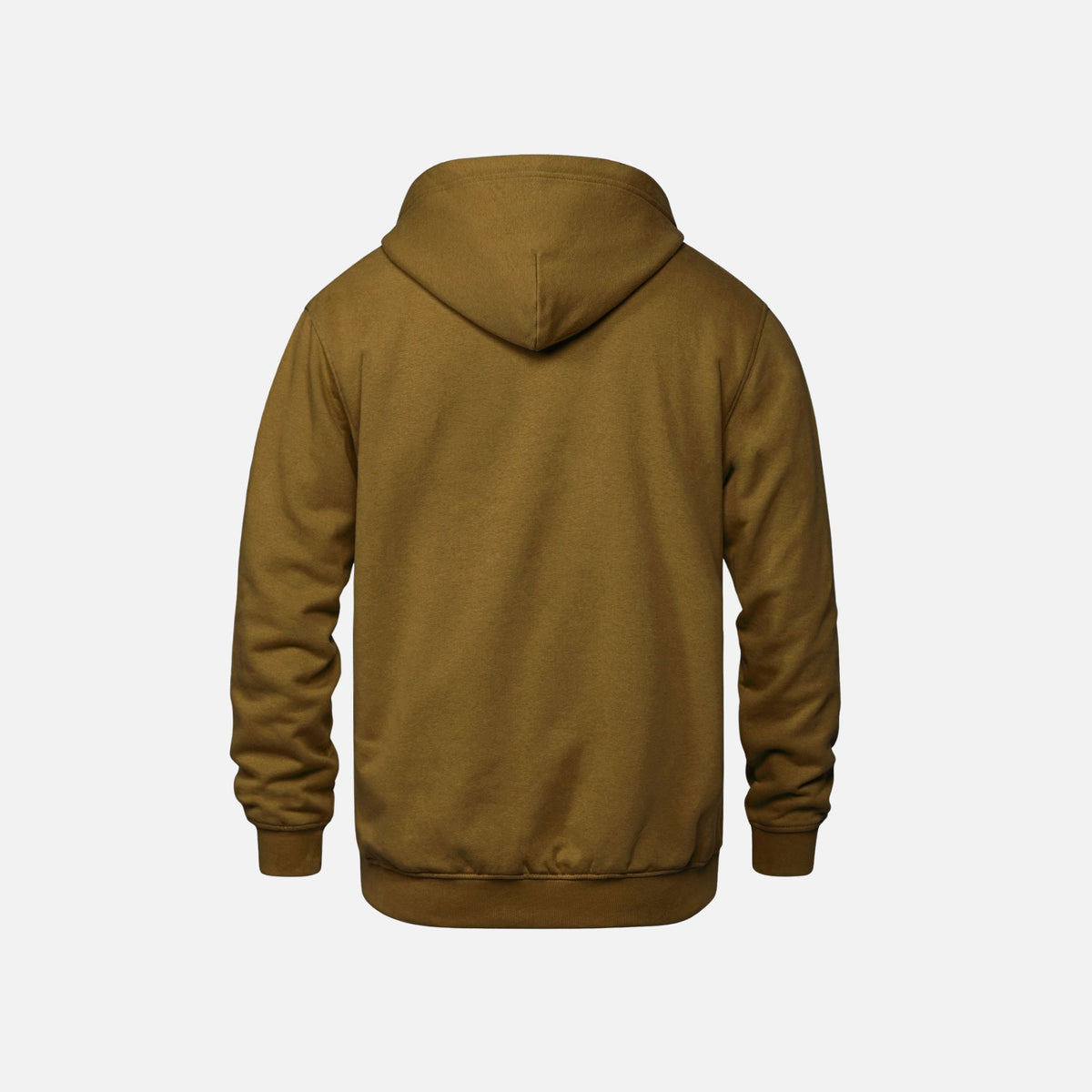 Sweat à capuche HUSKY L'Essentiel, collection HUSKY, en couleur caramel avec capuche et cordons, vêtement pour homme ou femme.