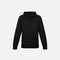 Chandail à capuchon pour femme Biz, en tissu noir doux et résistant, vêtement à capuche tendance pour un look décontracté.