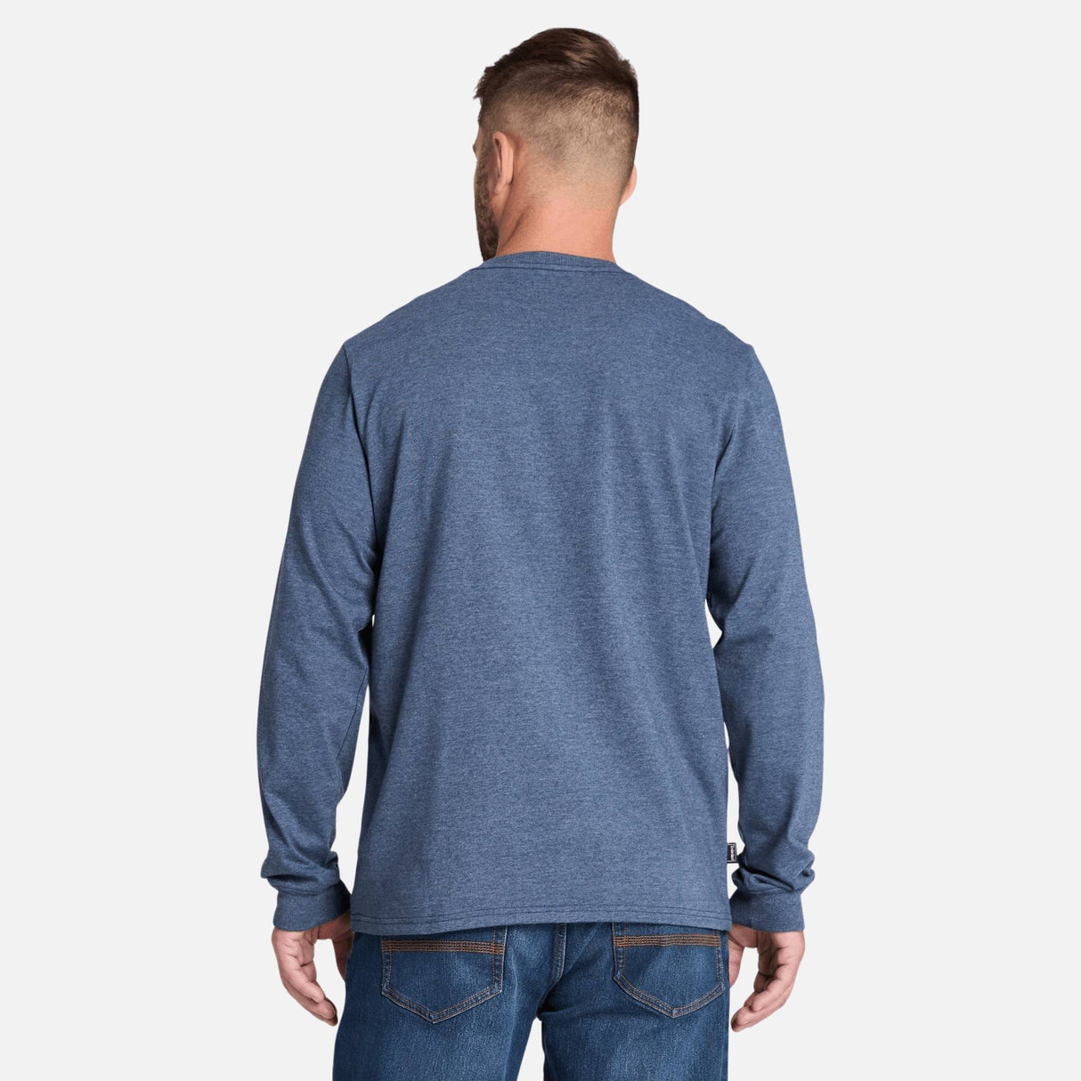 T-shirt-M-L-Timberland-A6ESB-bleu-derrière-mannequin