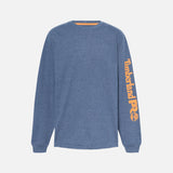 T-shirt-M-L-Timberland-A6ESB-bleu-devant