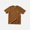 T-shirt manches courtes Carhartt en coton épais avec poche frontale, vêtement décontracté pour homme.