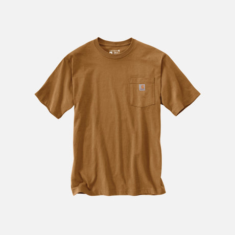 T-shirt-a-manches-courtes-Carharrt-K87-BRN-devant