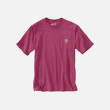 T-shirt manches courtes Carhartt en coton épais avec poche, vêtement décontracté pour homme, style robuste et confortable.