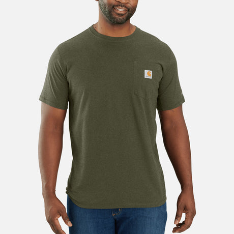 T-shirt-a-manches-courtes-Carhartt-106652-G73-devant-mannequin